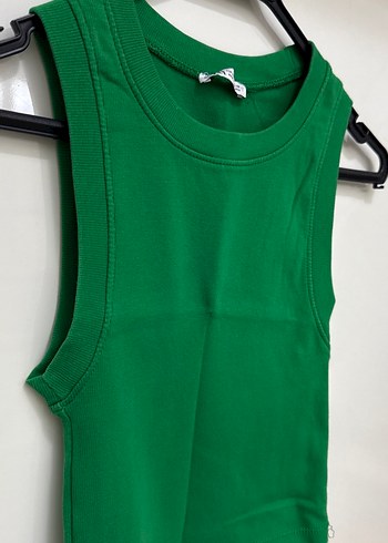 Zara Kadın Yeşil Kısa Basic Atlet