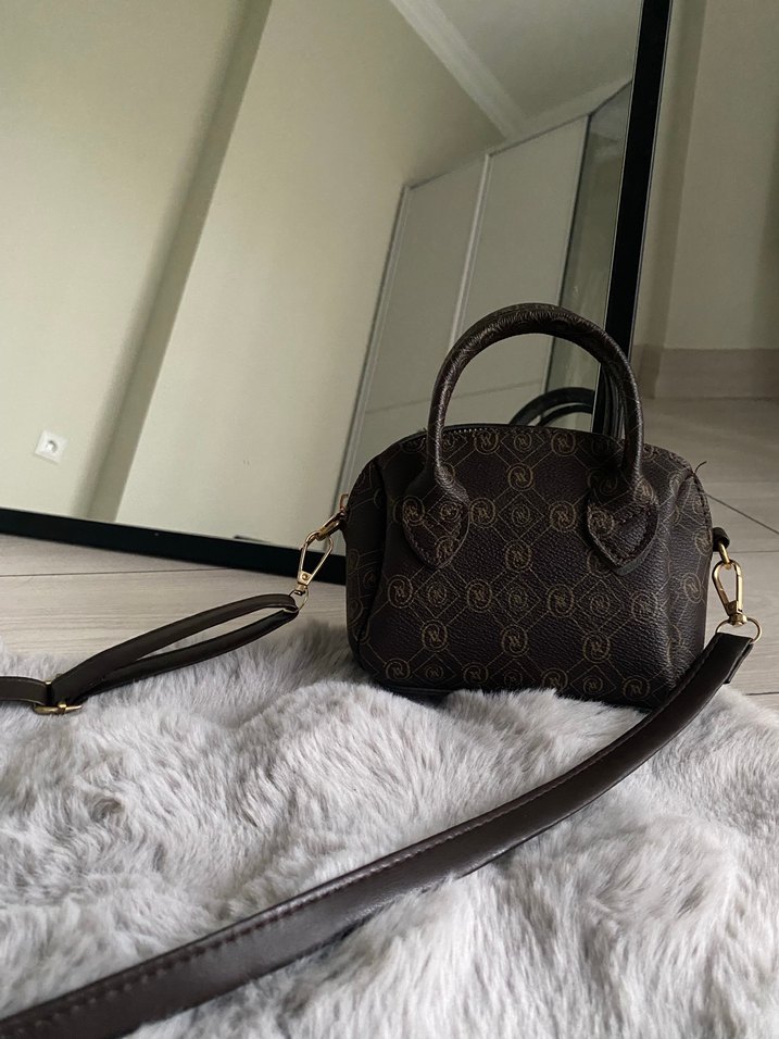 Vakko Deri Baskılı Kadın Çanta - Görsel 3