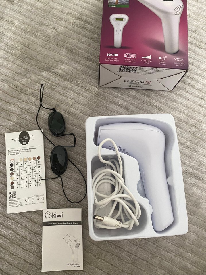 Kiwi Beyaz IPL Lazer Epilasyon Cihazı - Görsel 2