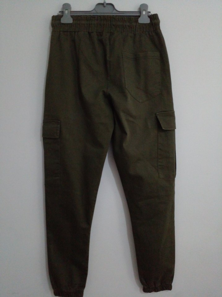 Erkek Haki Rahat Kesim Pantolon - Görsel 3