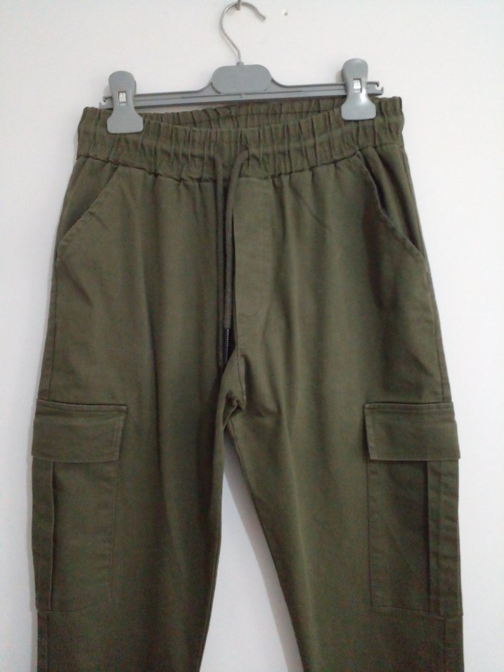 Erkek Haki Rahat Kesim Pantolon - Görsel 2