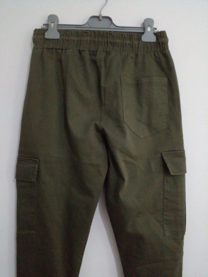 Erkek Haki Rahat Kesim Pantolon - Görsel 4