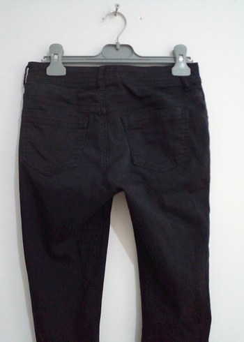 Siyah Dar Kesim Denim Kadın Pantolon - Görsel 4