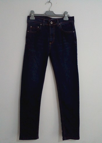 Siyah Dar Kesim Denim Kadın Pantolon - Görsel 5