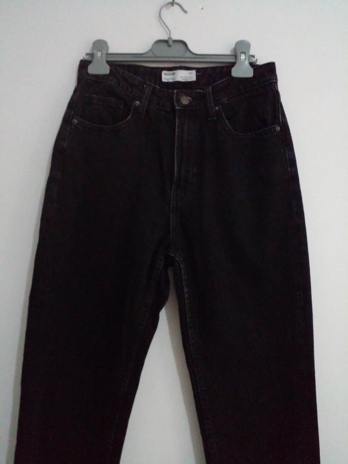 Kadın Siyah Denim Normal Paça Jean - Görsel 2