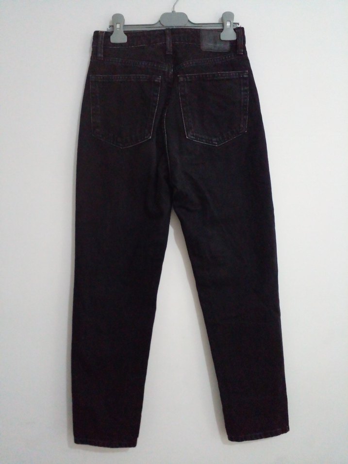 Kadın Siyah Denim Normal Paça Jean - Görsel 3