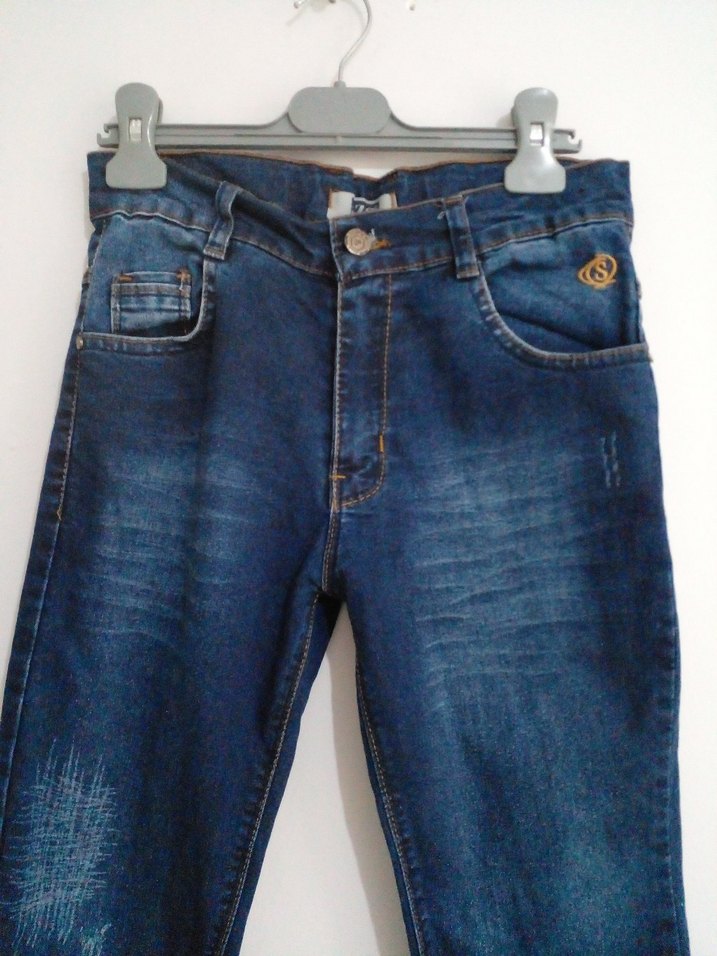 erkek çocuk  Lacivert Kot Pantolon - Görsel 2