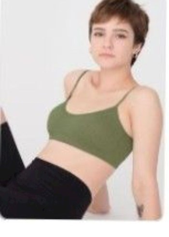 Yeşil İnce Askılı Crop
