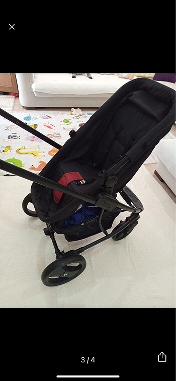 0 - 13 kg Beden bordo Renk Sunny Baby ikili İcon Kırmzı Bebek Arabası+puset