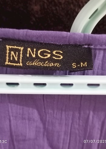 Mor V Yaka Hamile ve Emzirme Pijama Takımı - Görsel 5