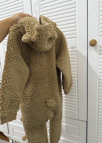 Kahverengi Kürklü Bebek Tulumu - Görsel 3