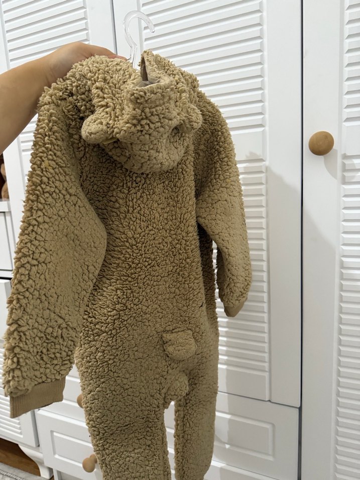 Kahverengi Kürklü Bebek Tulumu - Görsel 3