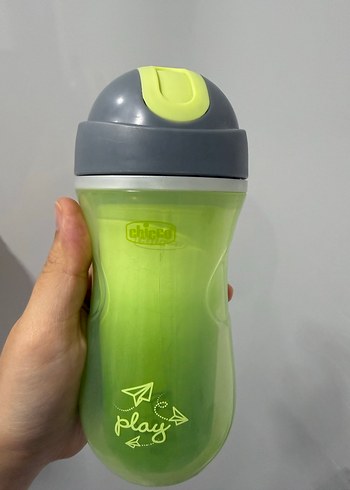 Chicco Play Yeşil ısı yalıtımlı suluk - Görsel 3