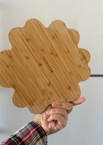 Kalp Şeklinde Ahşap Servis Tabağı - Görsel 2