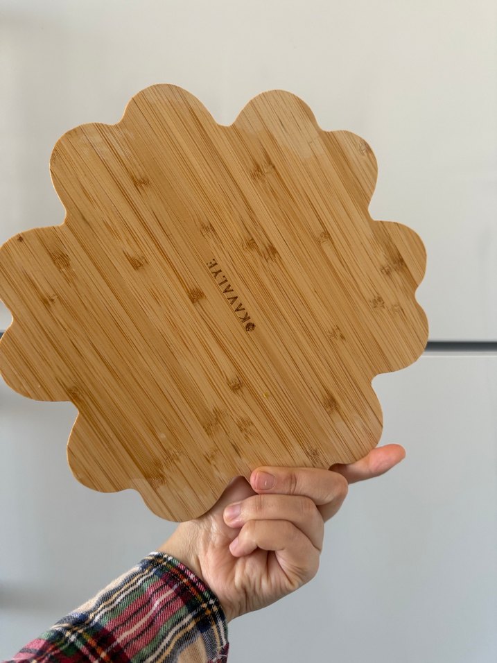 Kalp Şeklinde Ahşap Servis Tabağı - Görsel 2