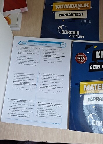 Beden Renk Doktrin yayınları kpss yaprak test