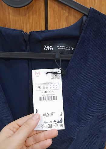 Lacivert Kadın V Yaka Kolsuz kadife yelek-bluz - Görsel 9