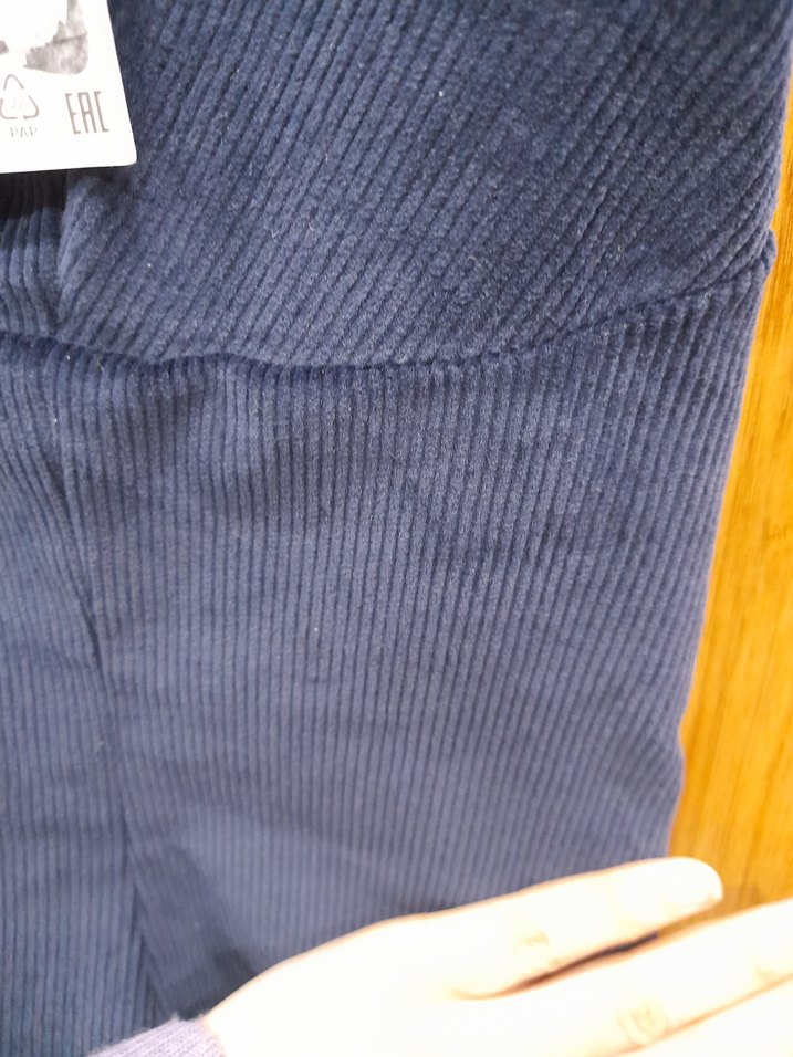 Lacivert Kadın V Yaka Kolsuz kadife yelek-bluz - Görsel 4