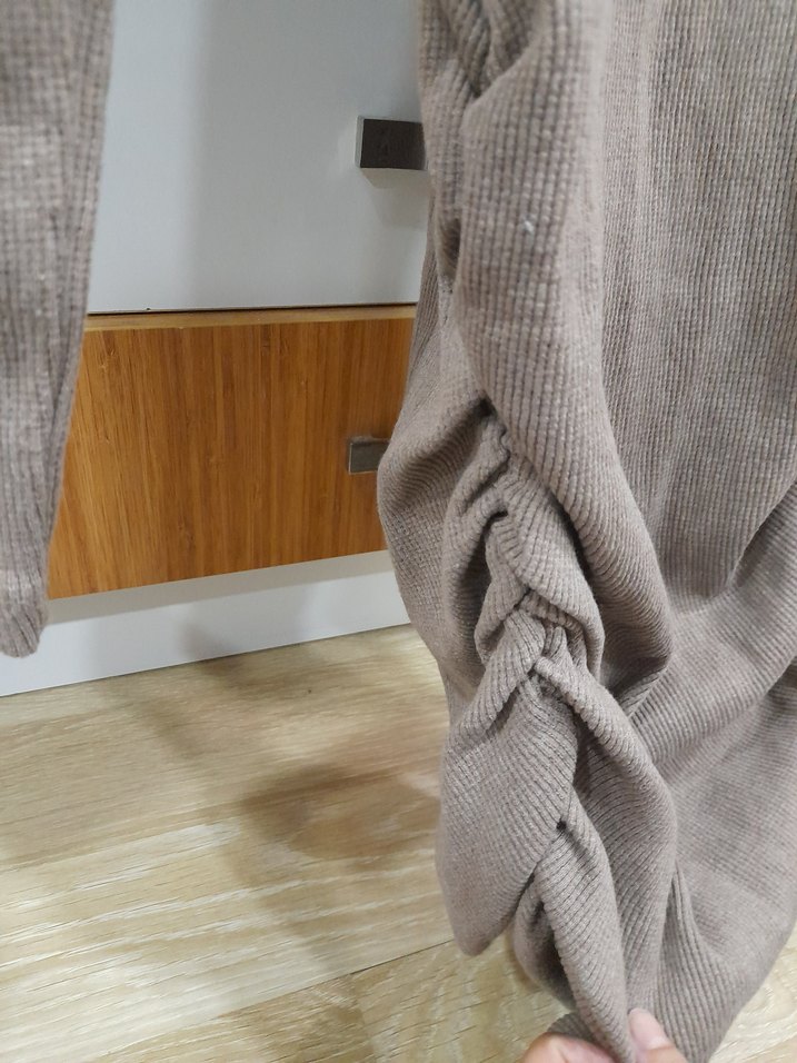 Bej Kadın  Elbise - Görsel 5