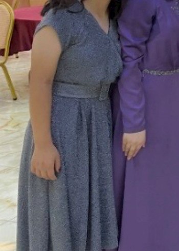 L beden simli gece elbisesi - Görsel 2