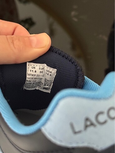 30 Beden lacivert Renk Lacoste spor ayakkabı
