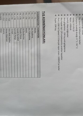 Inca Rgb Mekanik klavye - Görsel 9