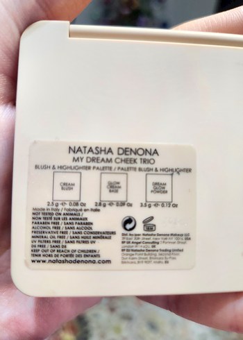  Beden Renk ORİJİNAL NATASHA DENINA FACE&CHEEK PALETTE Allık aydınlatıcı
