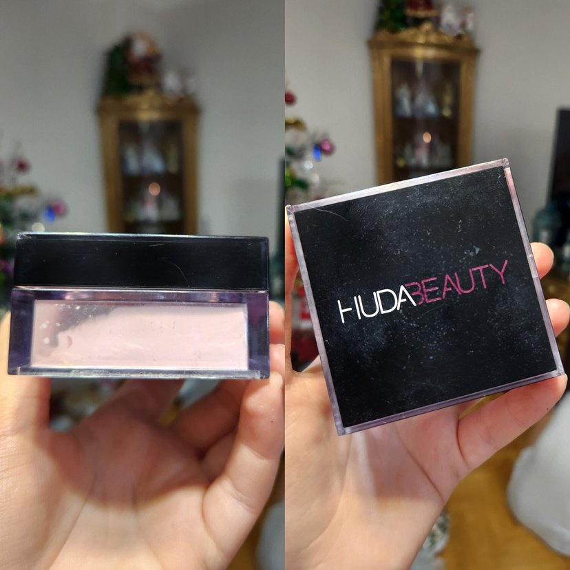 Orijinal HUDA BEAUTY pembe Sabitleyici Pudra %70-80 dolu - Görsel 2