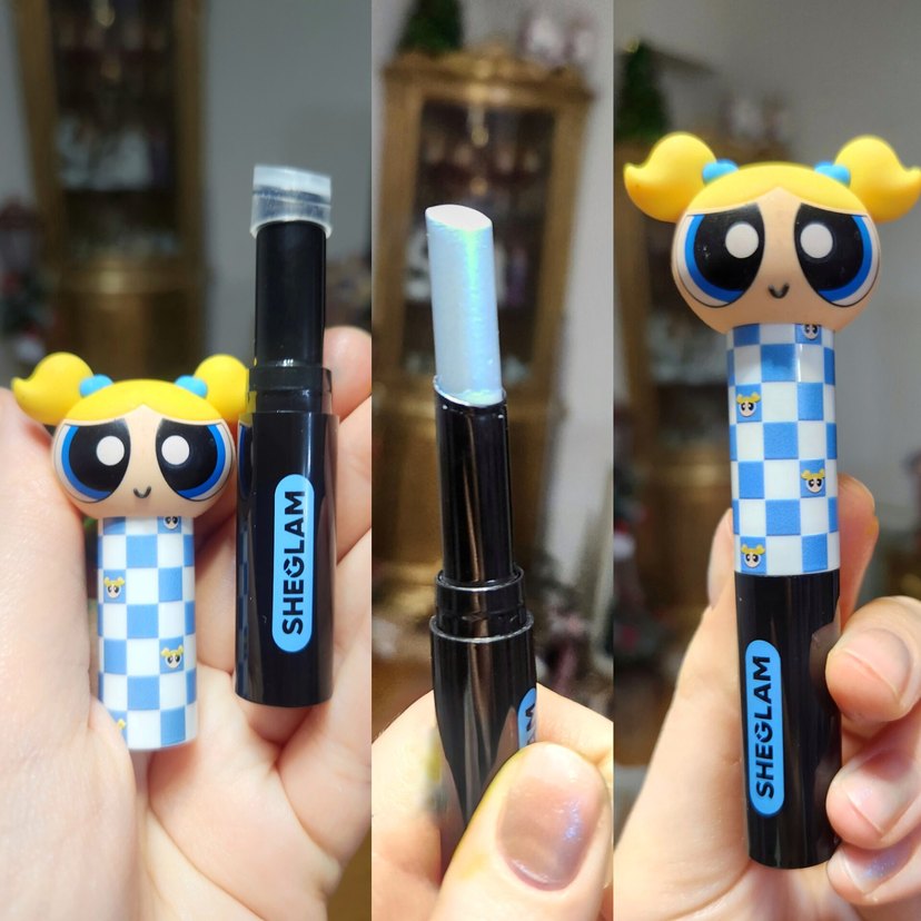 Sheglam Powerpuff Stick Glitter Far Mavi Holografik Yansımalı - Görsel 3