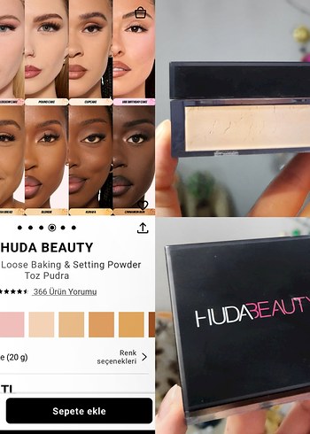 ORİJİNAL Huda Beauty Cupcake Loose Toz Pudra 20 g - Görsel 2