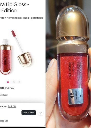 ORİJİNAL Özel Seri Kiko 3D Gloss Parlatıcı - Görsel 2