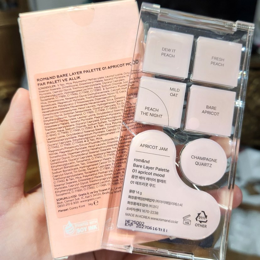 SIFIR Romand Bare Layer Palette 01 Apricot Mood Yüz Paleti - Görsel 4