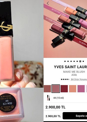 ORİJİNAL Yves Saint Laurent Make Me Blush Likit Allık 44 - Görsel 2
