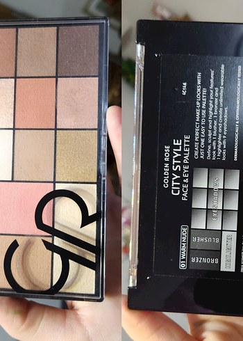 Golden Rose Nude Far Paleti 9 Renk allık bronzer far - Görsel 2