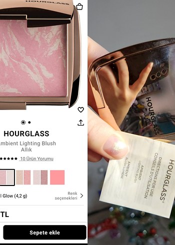 Hourglass Ambient Lighting Allık Ethereal Glow Lila - Görsel 2