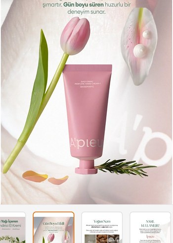 Missha A'pieu Pastel Pembe El Kremi Parfümlü yeni - Görsel 4