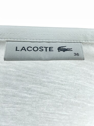 36 Beden beyaz Renk Lacoste Gömlek %70 İndirimli.