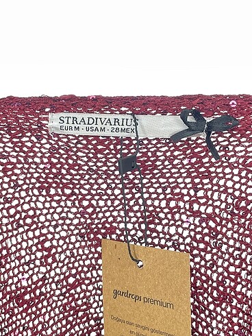 m Beden bordo Renk Stradivarius Bluz %70 İndirimli.