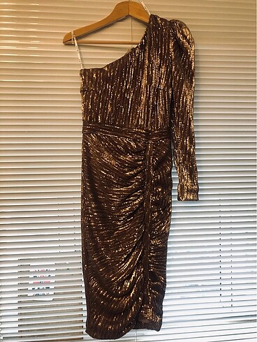 Payetli ithal elbise - Görsel 4