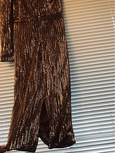 Payetli ithal elbise - Görsel 5