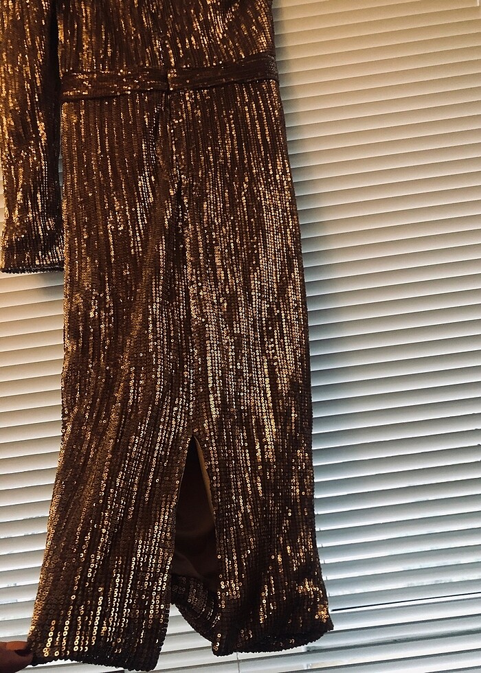 Payetli ithal elbise - Görsel 5