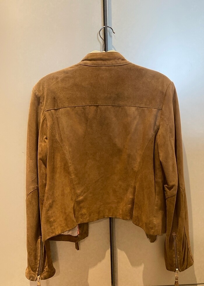 Deri nubuk ceket - Görsel 3