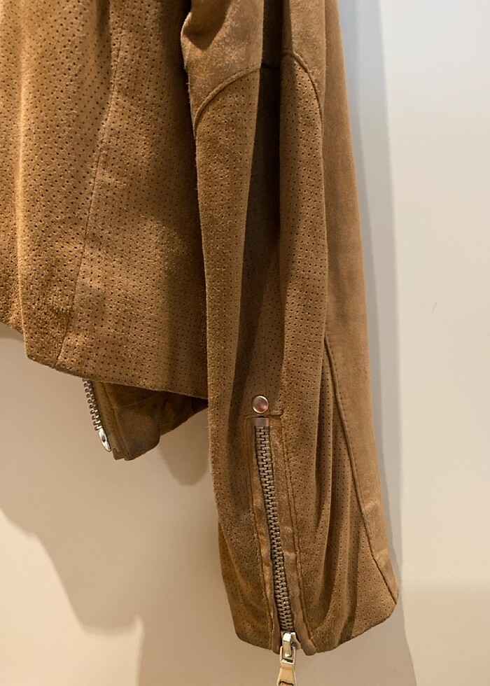 Deri nubuk ceket - Görsel 5