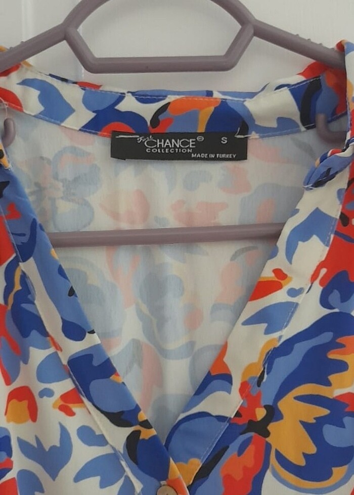 Renkli uzun elbise - Görsel 2