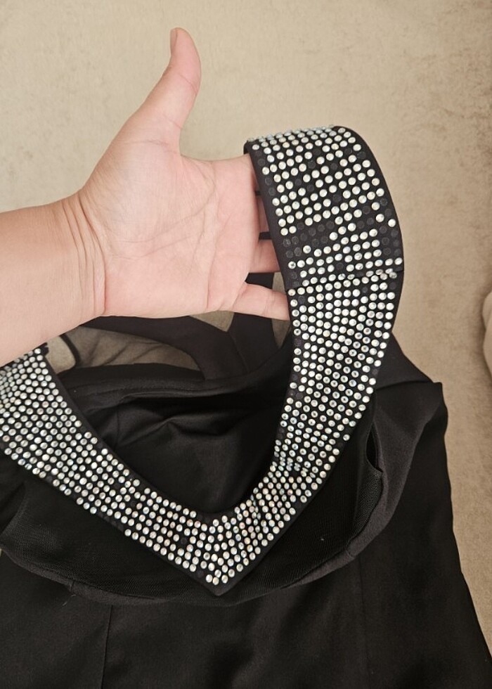 Abiye siyah elbise  - Görsel 5