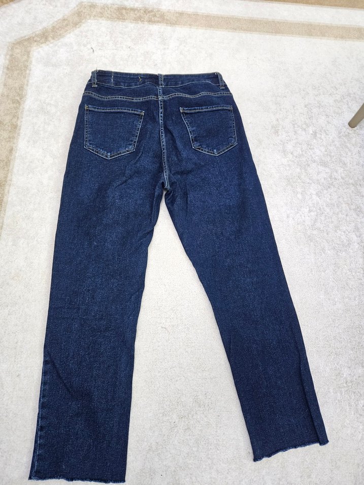 Kadın Mavi Denim Regular Fit Jean - Görsel 2