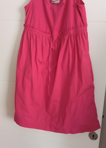 Pembe Kolsuz Midi Hamile Elbisesi - Görsel 2