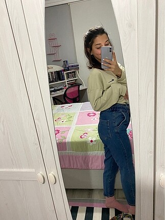 diğer Beden lacivert Renk Mom jean