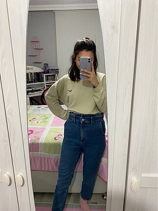 diğer Beden Mom jean
