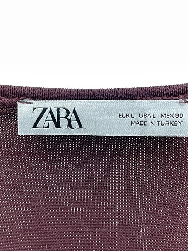 l Beden kahverengi Renk Zara Uzun Elbise %70 İndirimli.